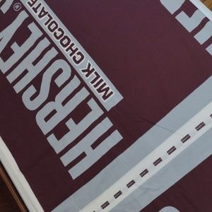 Vintage Hershey's Chocolate Bar Fabric 3.7 yards long.
